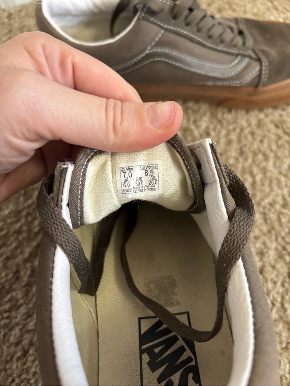 Vans Old Skool Canteen Sneakers shoes size 8.5 - Picture 4 of 5